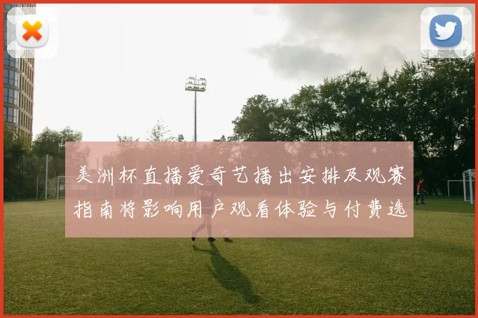 美洲杯直播爱奇艺播出安排及观赛指南将影响用户观看体验与付费选择